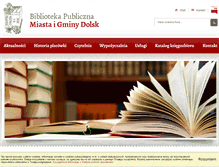 Tablet Screenshot of biblioteka.dolsk.pl